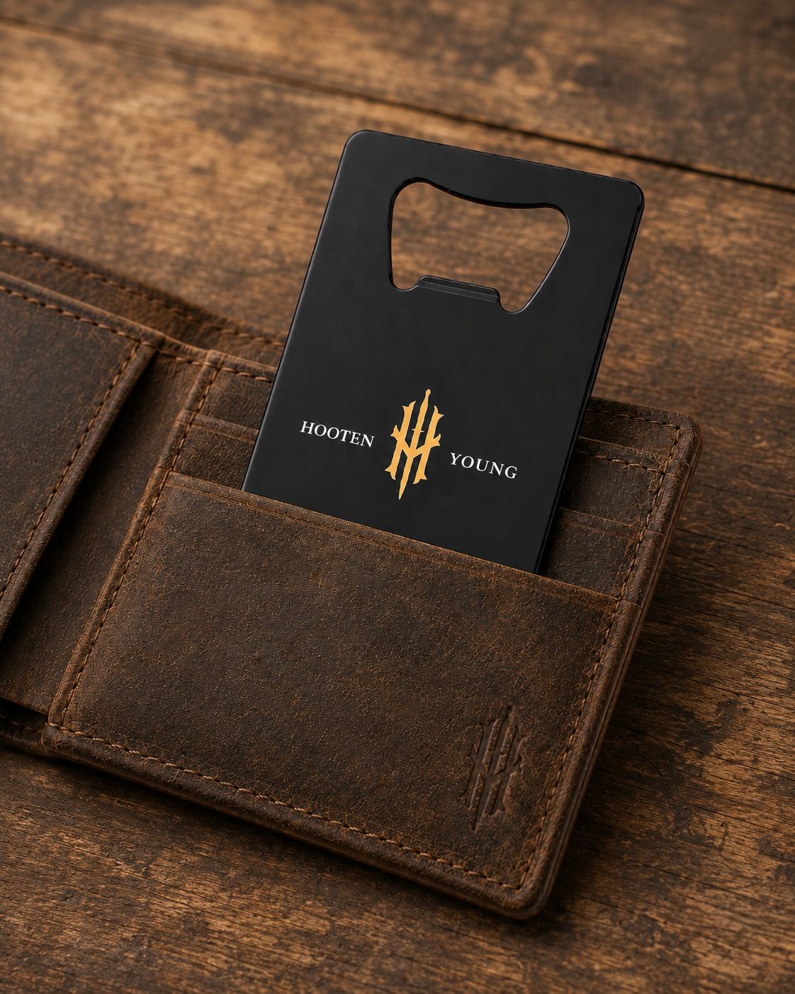 Hooten Young Bottle Opener Card
