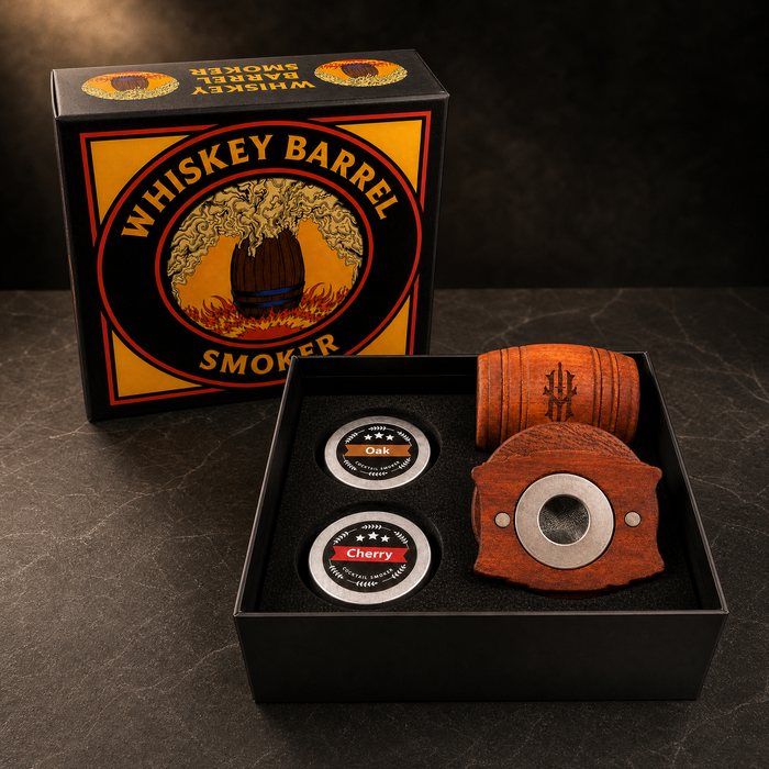 Hooten Young Whiskey Barrel Cocktail Smoker Kit