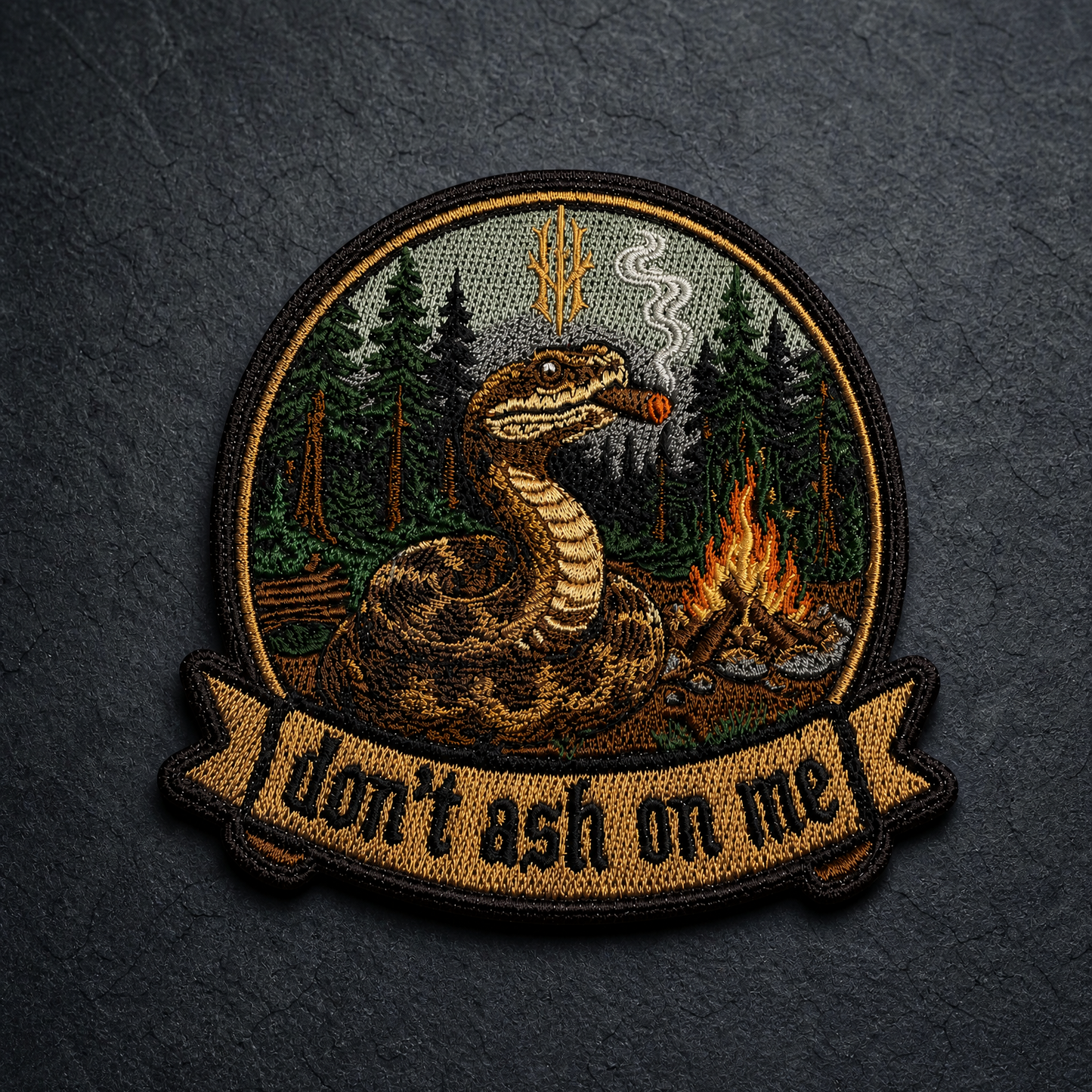 "Don't Ash on Me" Embroidered Patch