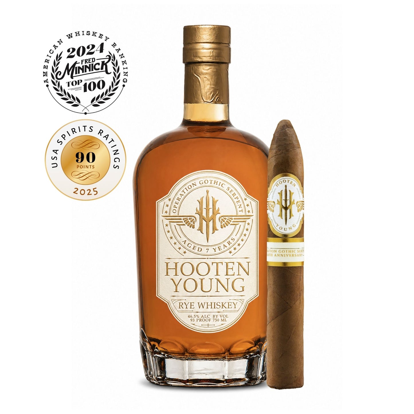 Curated Pairing: Hooten Young Rye Whiskey & Gothic Serpent 30th Anniversary Cigar