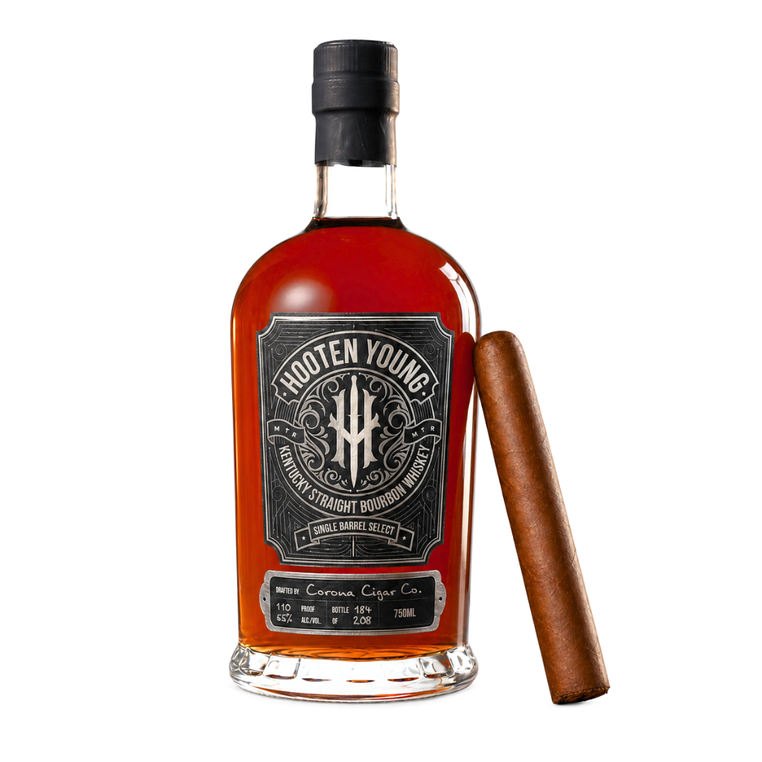 Hooten Young Single Barrel Select and Nicaraguan Paired Bourbon Barrel Aged Cigars - Corona Cigar Co