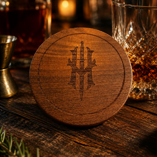 Hooten Young Wooden Coasters (4-Pk)