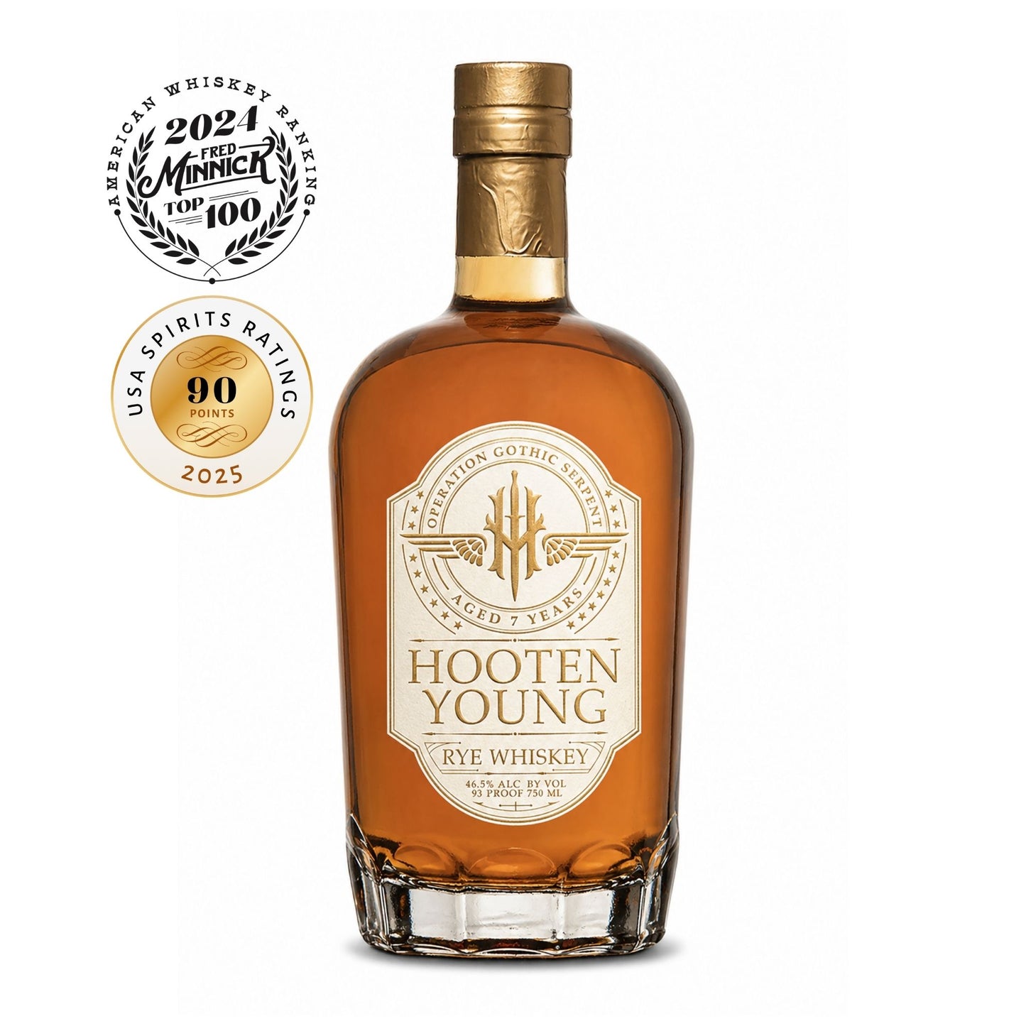 Signed by Norm Hooten | Hooten Young Rye Whiskey - 7yr